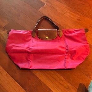 Fuscia Longchamp Le Pliage Tote
